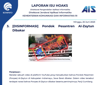 Isu Hoaks 25 Juni 2023