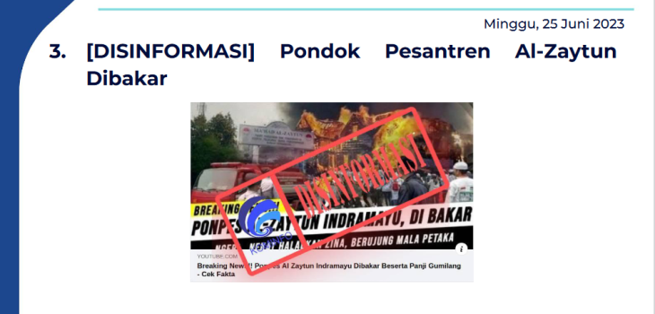 Isu Hoaks 25 Juni 2023