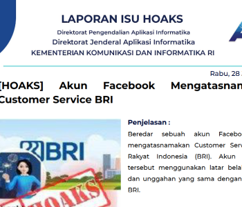 Isu Hoaks 28 Juni 2023