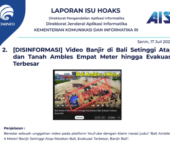 Isu Hoaks 17 Juli 2023
