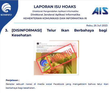 Isu Hoaks 26 Juli 2023