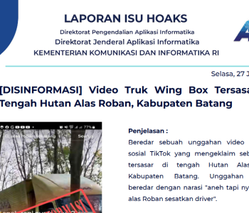 Isu Hoaks 27 Juni 2023