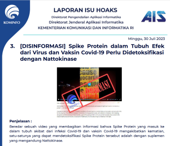 Isu Hoaks 30 Juli 2023