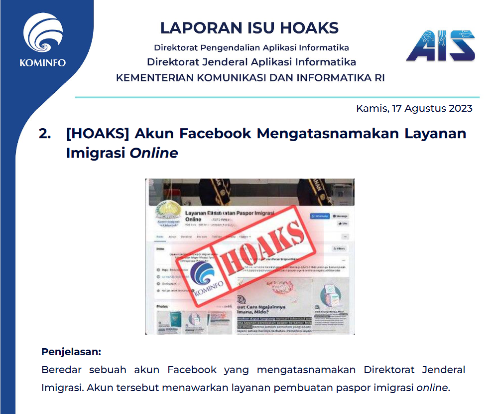 Isu Hoaks 17 Agustus 2023