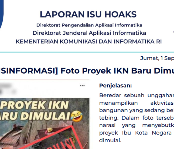 Isu Hoaks 1 September 2023