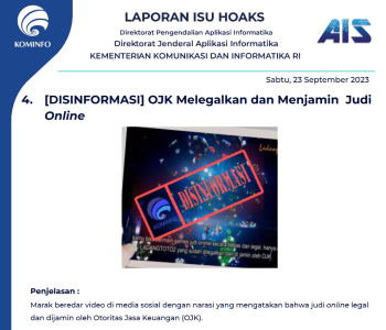 Isu Hoaks 23 September 2023