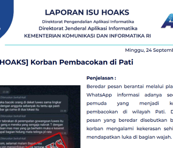 Isu Hoaks 24 September 2023