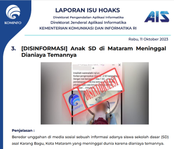 Isu Hoaks 11 Oktober 2023