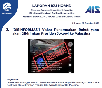Isu Hoaks 22 Oktober 2023