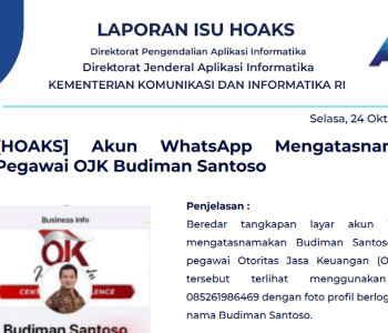 Isu Hoaks 24 Oktober 2023