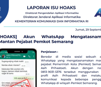 Isu Hoaks 29 September 2023