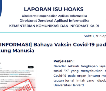 Isu Hoaks 30 September 2023