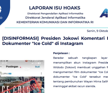 Isu Hoaks 9 Oktober 2023