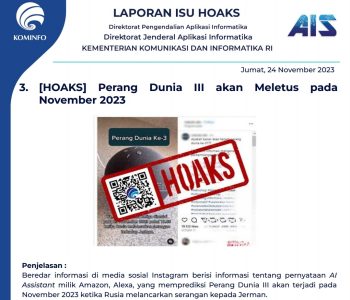 Isu Hoaks 24 November 2023