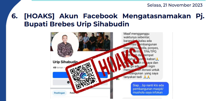 Isu Hoaks 21 November 2023