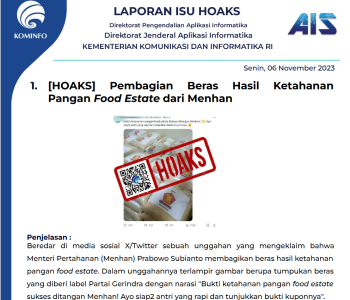 Isu Hoaks 6 November 2023