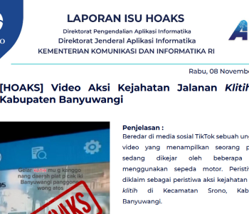 Isu Hoaks 8 November 2023