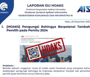 Isu Hoaks 20 Desember 2023