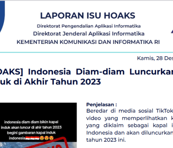 Isu Hoaks 28 Desember 2023