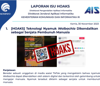 Isu Hoaks 30 November 2023