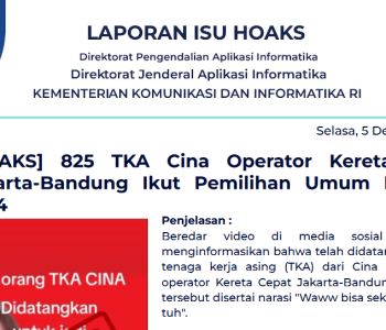 Isu Hoaks 5 Desember 2023