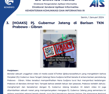Isu Hoaks 1 Januari 2024