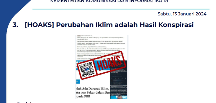 Isu Hoaks 13 Januari 2024