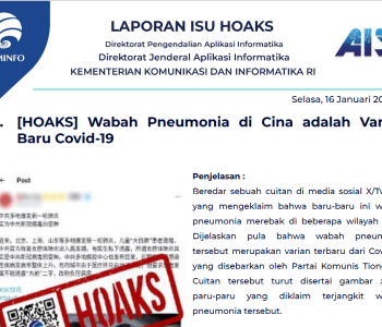 Isu Hoaks 16 Januari 2024