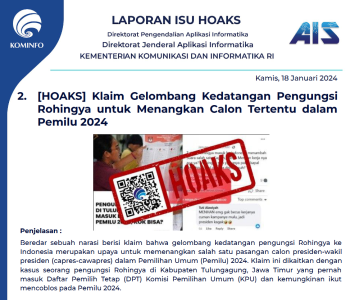 Isu Hoaks 18 Januari 2024