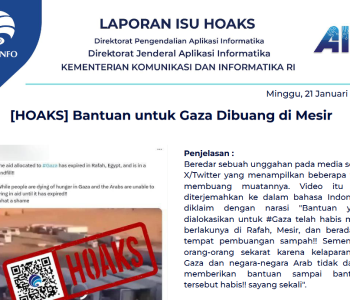 Isu Hoaks 21 Januari 2024