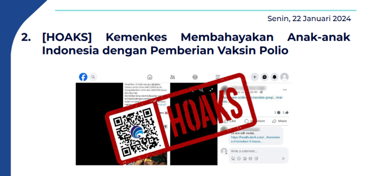 Isu Hoaks 22 Januari 2024