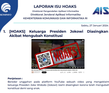 Isu Hoaks 27 Januari 2024