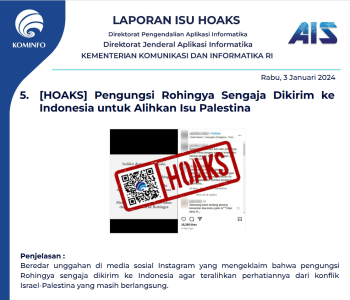 Isu Hoaks 3 Januari 2024