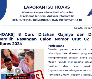 Isu Hoaks 30 Januari 2024