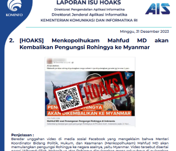 Isu Hoaks 31 Desember 2023