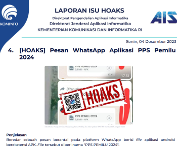 Isu Hoaks 4 Januari 2024