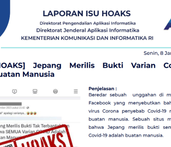 Isu Hoaks 8 Januari 2024