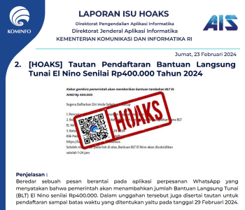 Isu Hoaks 23 Februari 2024