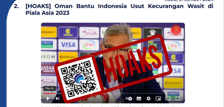 Isu Hoaks 31 Januari 2024