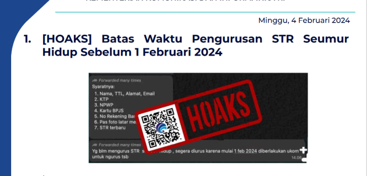 Isu Hoaks 4 Februari 2024
