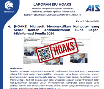 Isu Hoaks 7 Februari 2024