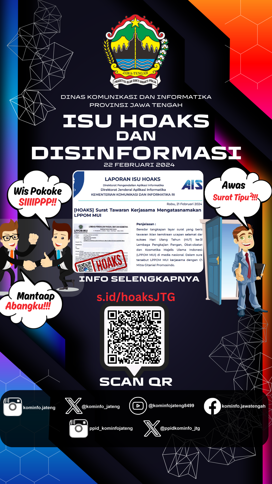 Isu Hoaks & Disinformasi 21 Feb 2024 Infografis