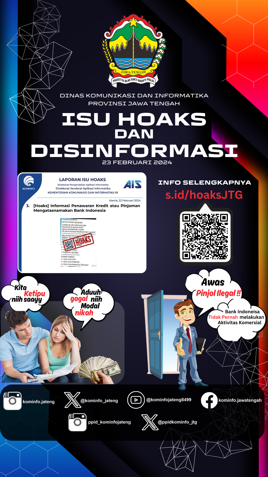 Isu Hoaks & Disinformasi 23 Feb 2024 Grafis