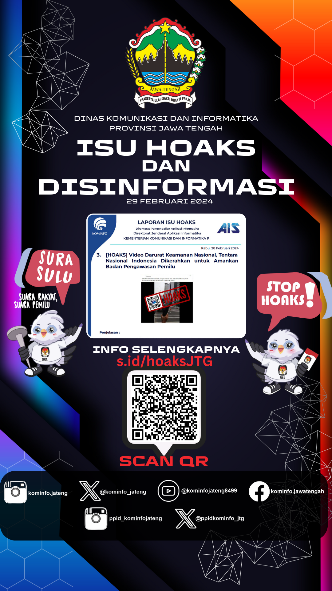 Isu Hoaks & Disinformasi 29 Feb 24