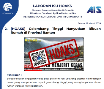 Isu Hoaks 12 Maret 2024