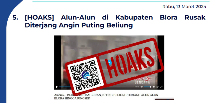 Isu Hoaks 13 Maret 2024