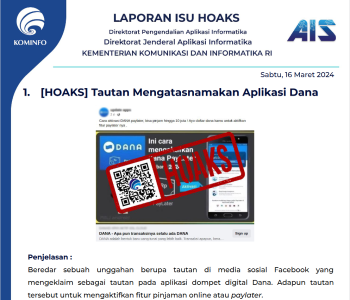 Isu Hoaks 16 Maret 2024