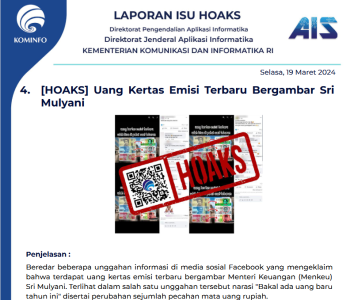 Isu Hoaks 19 Maret 2024