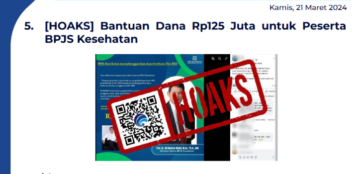 Isu Hoaks 21 Maret 2024