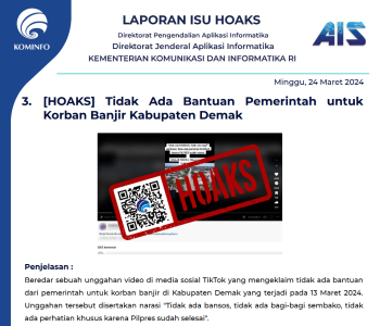 Isu Hoaks 24 Maret 2024